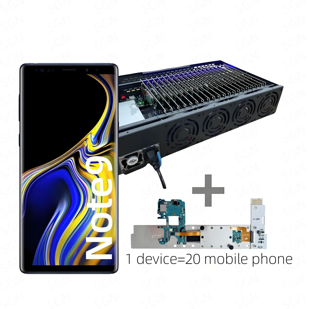 P30 Mobile Phone Farm Box for Samsung S20 S21 FE - OTG Hub System