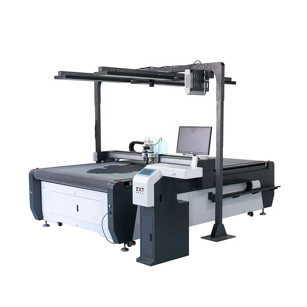 ZXT Flatbed Automatic CNC Digital Cutter Plotter Shoes Upper Making Oscillating Knife Cutting Leather Machine Price