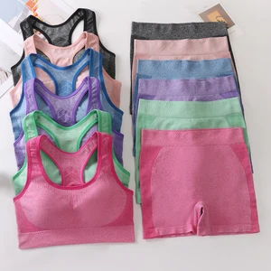 New Product Women's Yoga Sets Sports Women Sportswear Gym Fitness Yoga Sets  Leggings for Fitness Bras Seamless Yoga