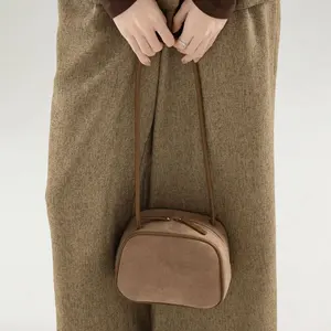 Custom High Quality Fashion Bolsas Feminina Casual Designer Zipper Bag Small Suede Women'S Shoulder Bags