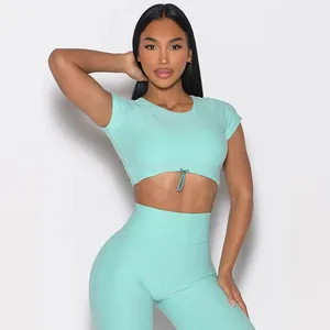 Ollow-Out Backless Yoga Top Chest Pads Sports Bra Women Solid Breathable Skin-Friendly Comfortable Running Fitness