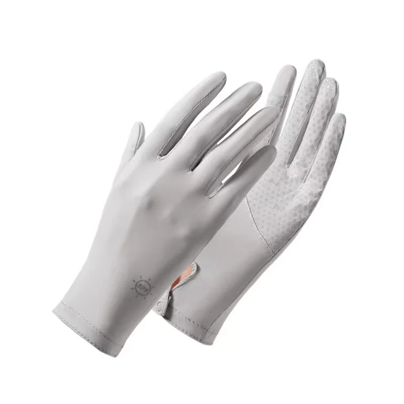 Wholesale Antisunburn Uv Protection Breathable Driving Ice Silk Gloves