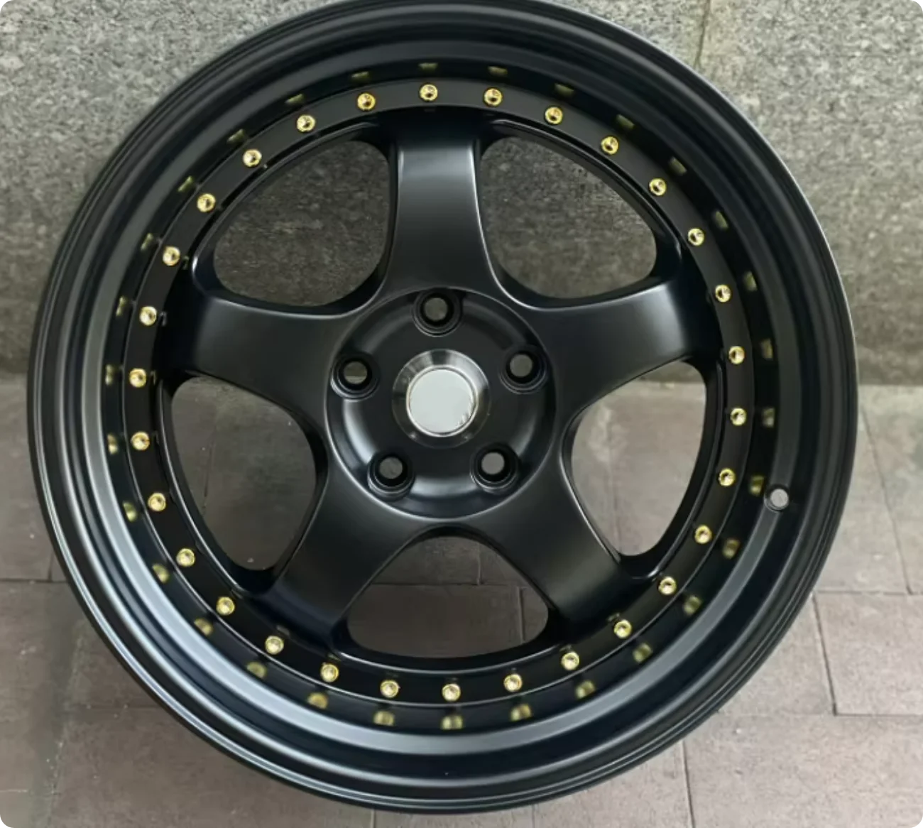 New Juwa KN JS1091 18 Black Rims Racing Wheel Deep Dish S1 5*114.3 