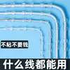 Ranuras para gestión de cables [pequeñas] transparentes, paquete de 60