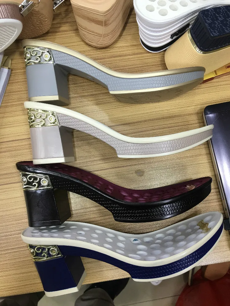 Simple Popular Wood High Heels Sole Shoe Heels And Soles For Ladies