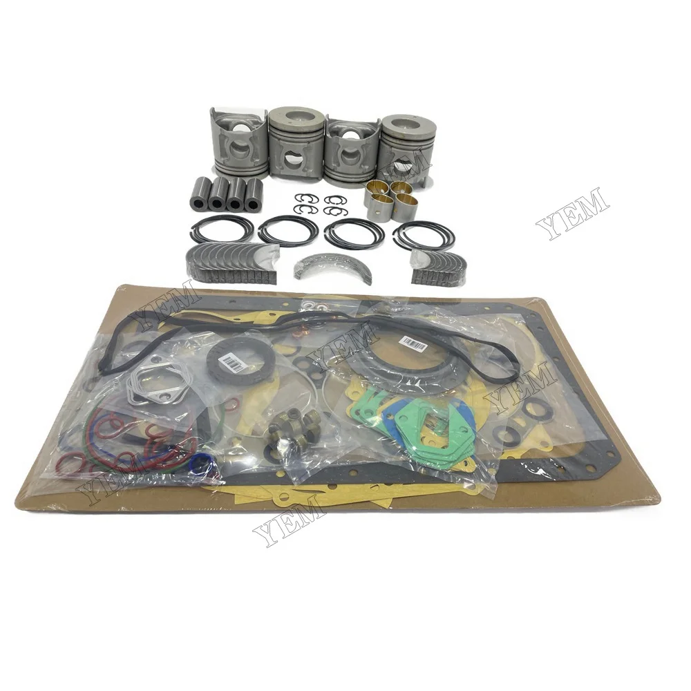 4D34 Engine Rebuild Kit With Piston Ring Cylinder Gaskets Bearings Fits for Mitsubishi Diesel Engine Parts 2
