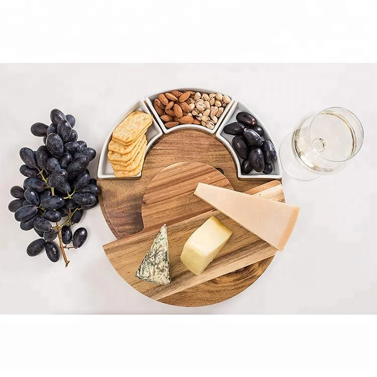 Набор доски для сыра и ножей, полный набор доски для резки сыра