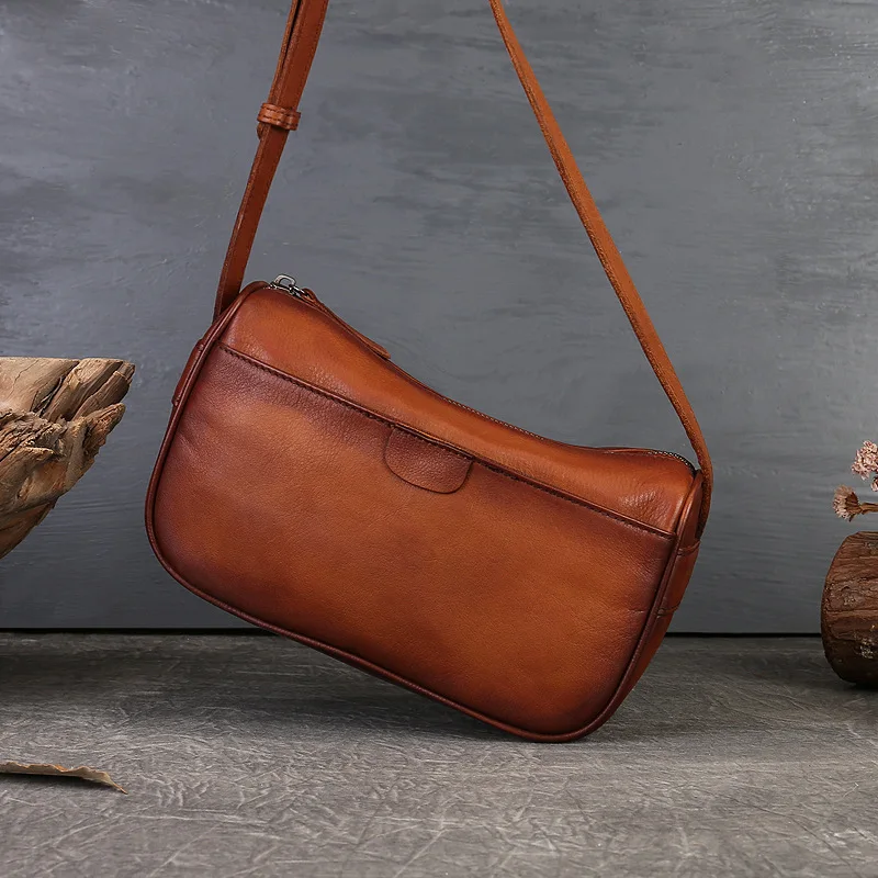 2023 Handmade Genuine Leather Bags Unique Versatile