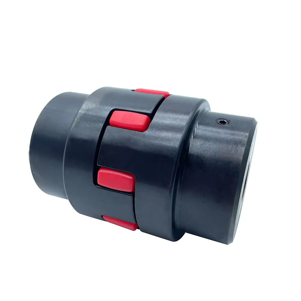 Custom Precision GR38 Steel Flexible Coupling Keyway Transmission Anti Vibration Curved Jaw Coupling for Blender