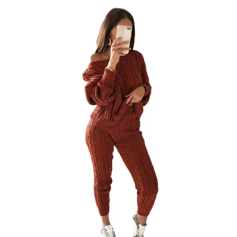 womens knit sweat suits