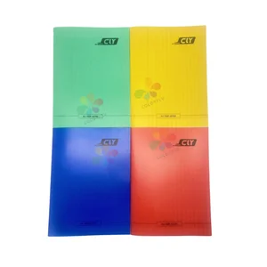 A5 PP Protective Cover Saddle Stitch Notebook with Two-Color French Ruled Full Wood Pulp Pages | Factory OEM Custom Logo Service