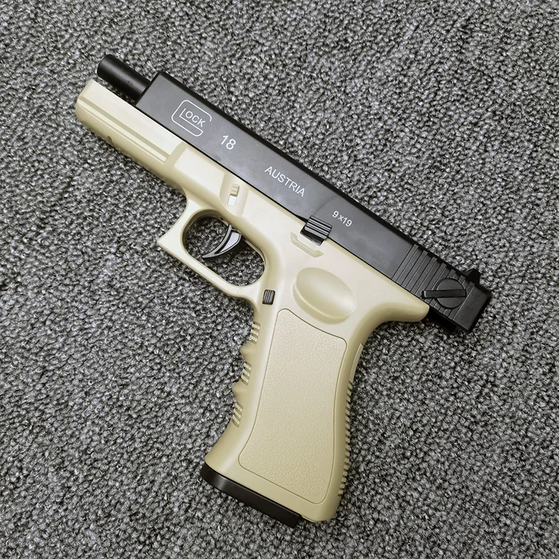 barato realista brinquedo arma plástico nerfs pistola glock shell