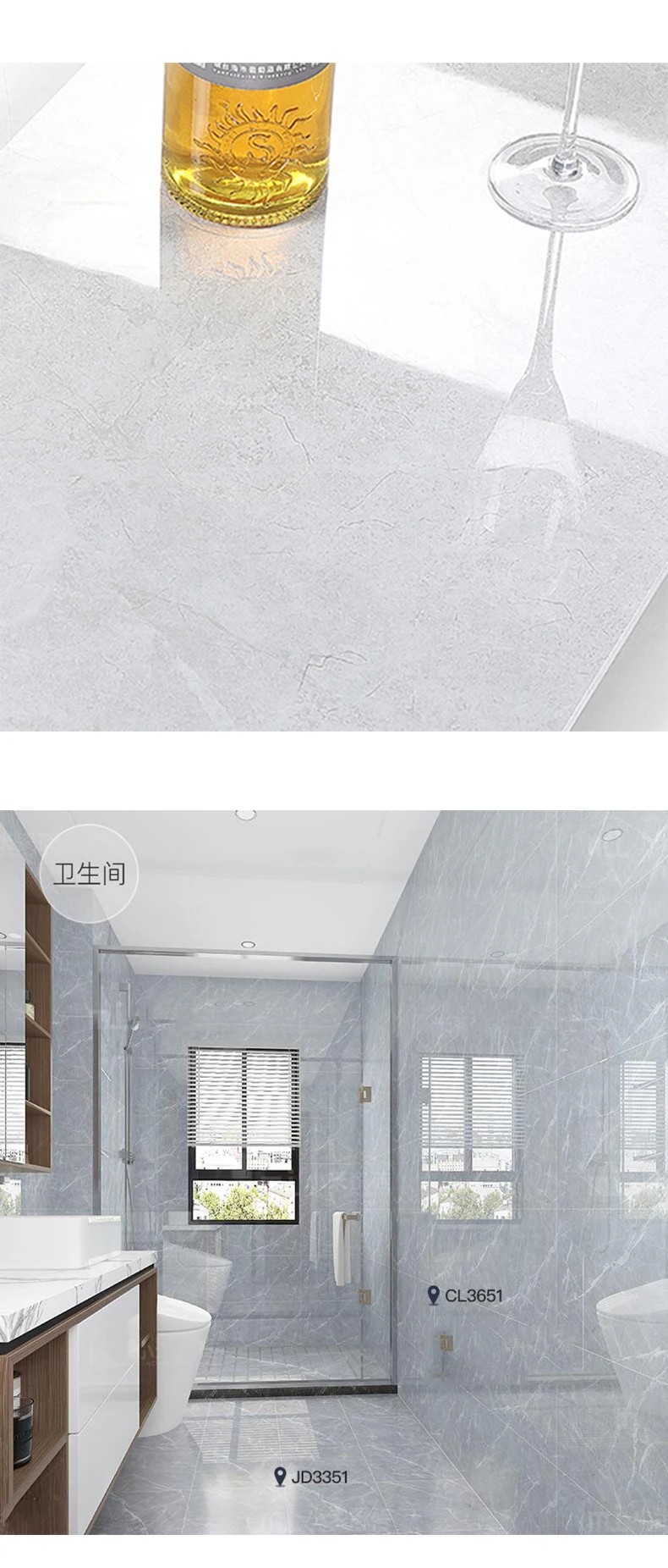 Foshan 30x60 Luxury bathroom ceramic tiles shower toilet 3d decoration porcelain Wall floor tiles factory