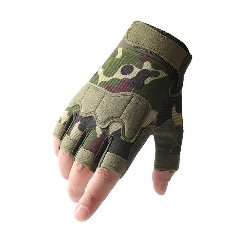 Outdoor CS Game Equipment Half Finger Gloves Custom Paintball Fingerless Tactical Gloves