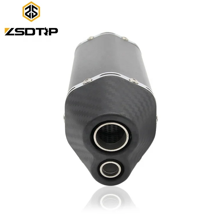 Latest Universal 51mm Dirt Bike Exhaust Muffler Good Quality Aluminum Alloy Motorcycle Muffler for Motocross ATVs Noise New