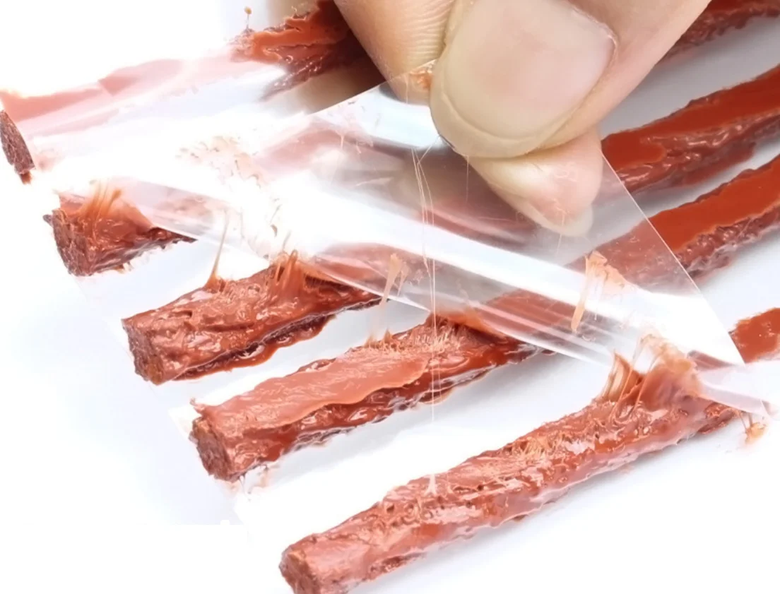 Depato Tire Repair Strings Rubber Strip 6PCS Tire Repair Plugs Self Vulcanizing Tire Repair Kit Bacon Strips For Car