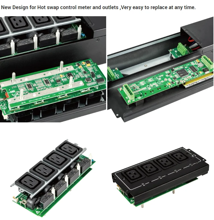 OEM 12way 480V 63A 45 kW IEC Socket Managed Switched Monitoring C19 PDU for Bitcoin Mining