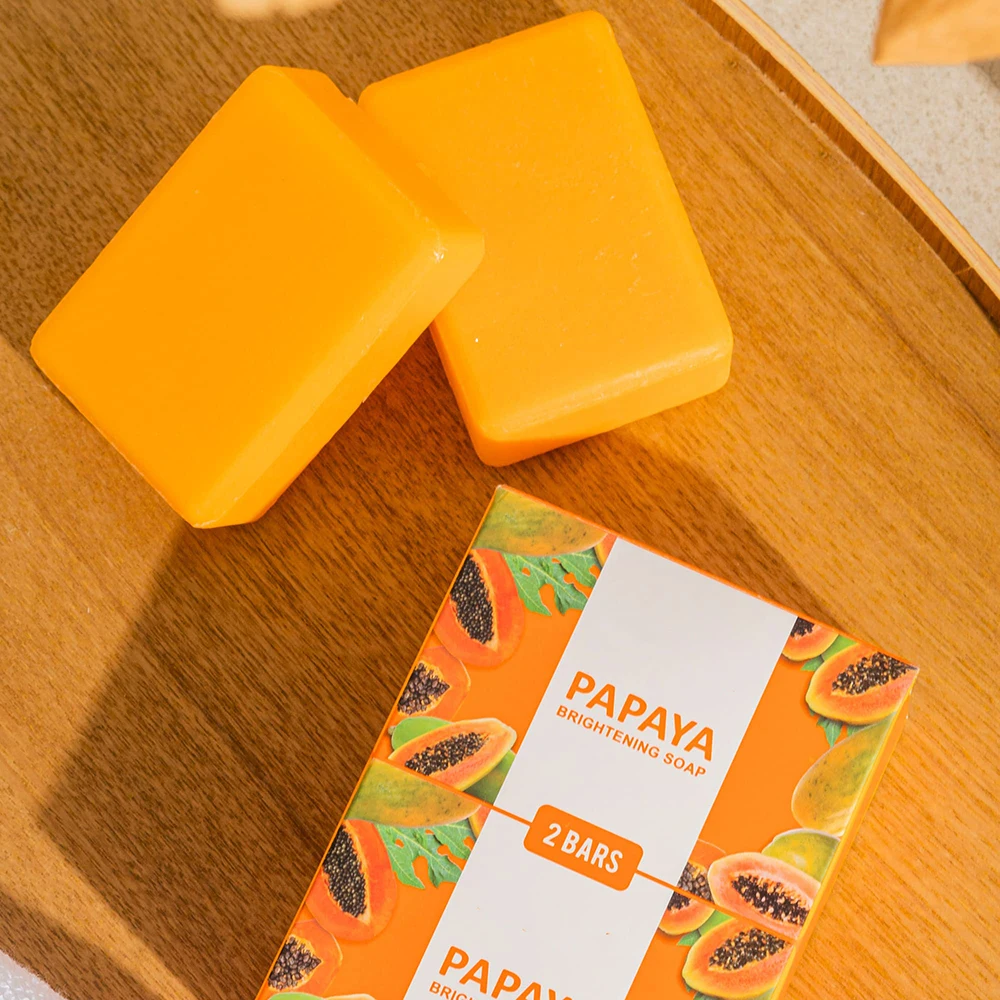 Savon Éclaircissant à La Papaye DRIP - 165g - 100% Naturel Pour Le Corps, Mains Et Visage