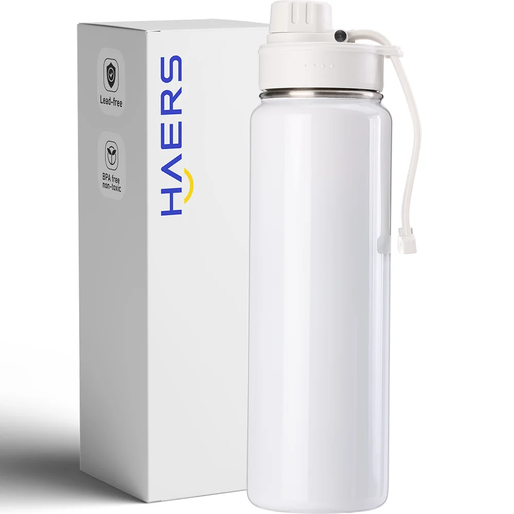 Bouteille d'eau isotherme en acier inoxydable de 40 oz avec paille, ensemble cad