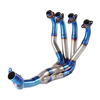 For Kawasaki Z900 System Escape Slip On Front Tube Link Pipe Connect Original full Motorcycle Exhaust System