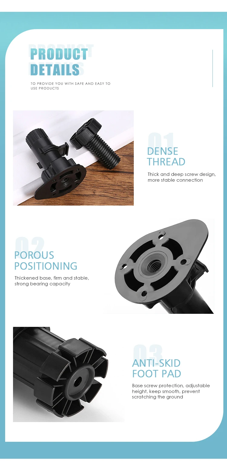 Toco Table Leveling Kitchen Adjustable Legs 100mm Toolstation