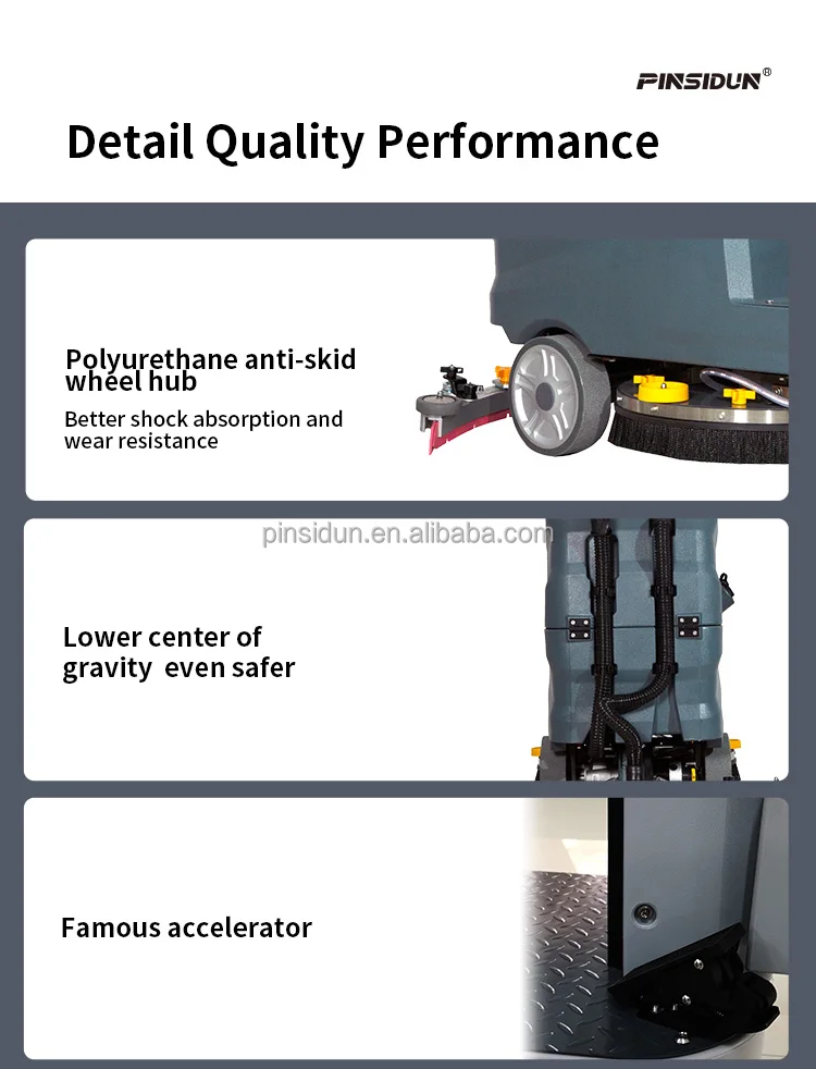 Psd-sa600 Efficient Cleaning Machine Ride On Commercial Floor Scrubber ...