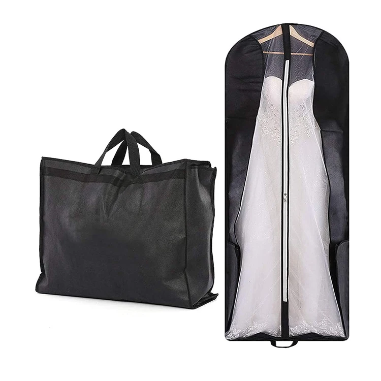 Quality Wholesale Custom Logo 600 Denier Polyester Breathable Clothes Cover Long Bridal Gown Non