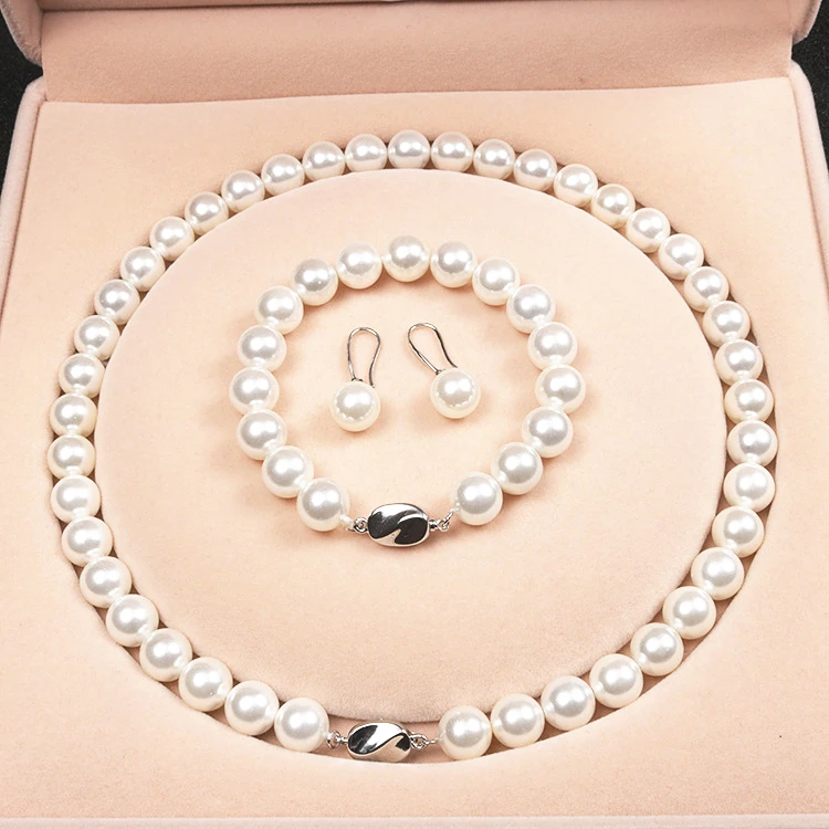 10mm White Round Mother Of Pearl Shell 
