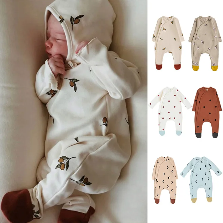 NEW ARRIVAL Customized Pat Pat Baby Buttocks Wrapped Clothes Long Sleeved Personalised Baby Grows Clothes From 0 to 3 Months