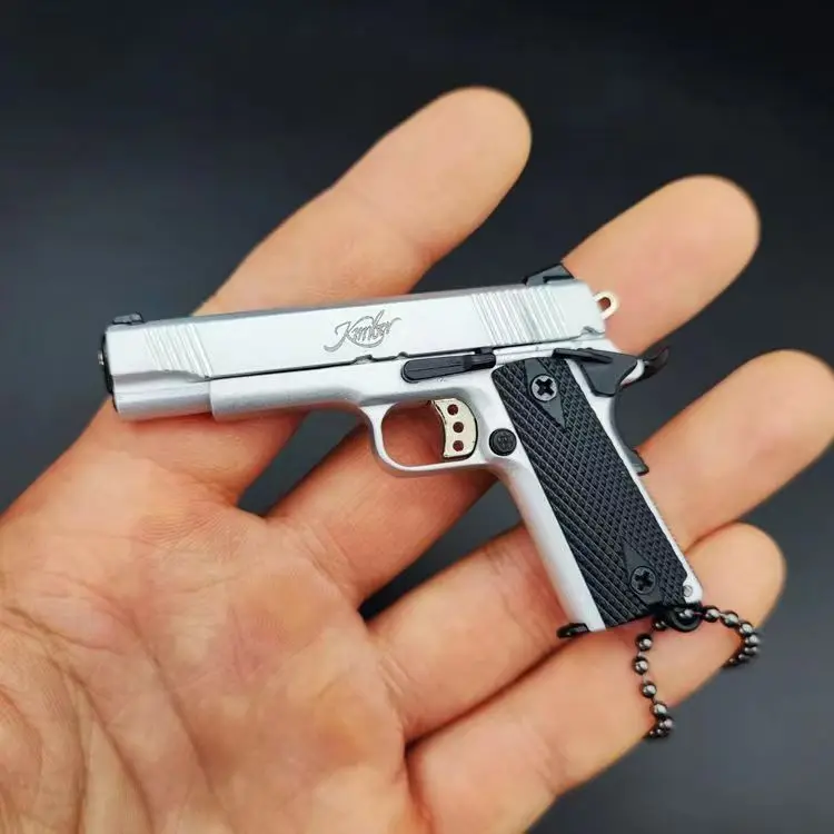 1:3 Colt 1911 Mini PUBG Metal Model Toy Gun Decoration Toys Guns Gun Alloy Pistolas Keychain Pistol
