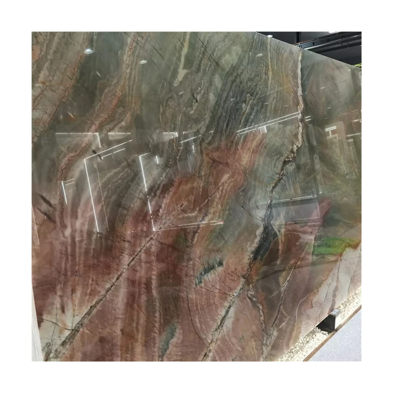 Luxury Jade Dark Green Quartzite Stone Polished Natural Stone for Luxury Home Design for Bathroom Decoration