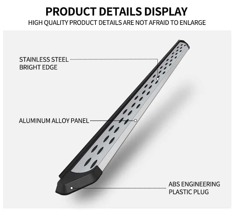 AKM High Quality Aluminum Alloy Car Accessories Side Step for CHERY TIGGO 5 Fixed Step supplier