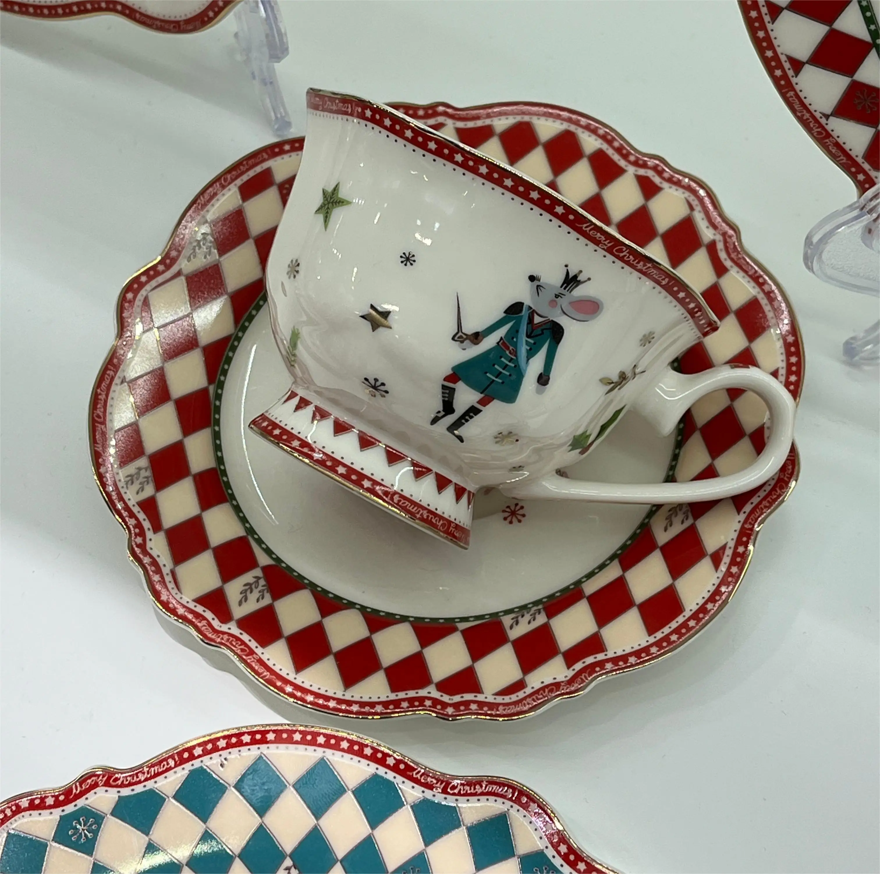 Ceramic Promotion Holiday Dish Plate Set for Dinners and Parties manufacture