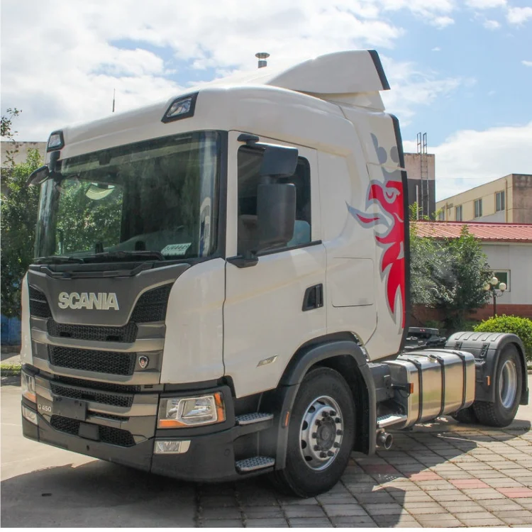 Factory Direct Sales 4*2 Sca-nia G450 Used and New Tractor Truck Airbag Bridge Design Motor Truck Head 6 Wheels 450hp Trucks