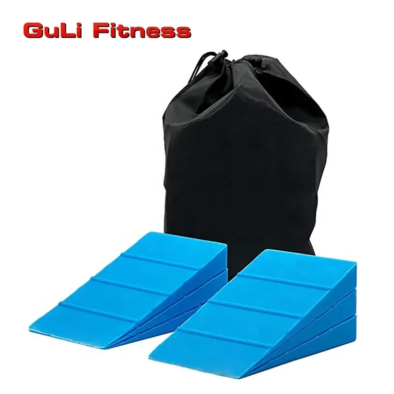 VLFit 2 STKS KURK Squat Wedge Blocks Anti Slip Slant Board Kuitstretcher Enkelknie Beenstretchers Helling Voor Hiel Verhoogde Squat Voetstretcher Yoga Verbetert De Oefening 1328123303