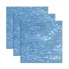 3 feuilles acryliques bleues