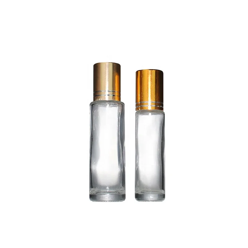 Cosmetics Perfume Tubular Vial Clear Glass Amber Bottle Roller Essential Oil Bottle