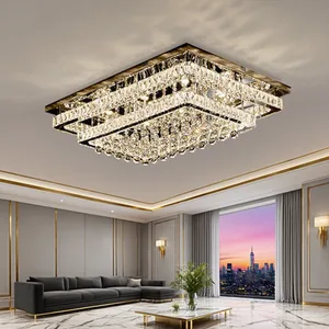 JACKSUN Modern Minimalist Light Light Luxury Crystal Living Room Ceiling Light Upscale Models Bedroom Dining Room  Hotel