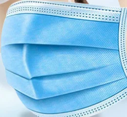 Оптовая продажа Нетканые 3 слойные одноразовые маски для лица