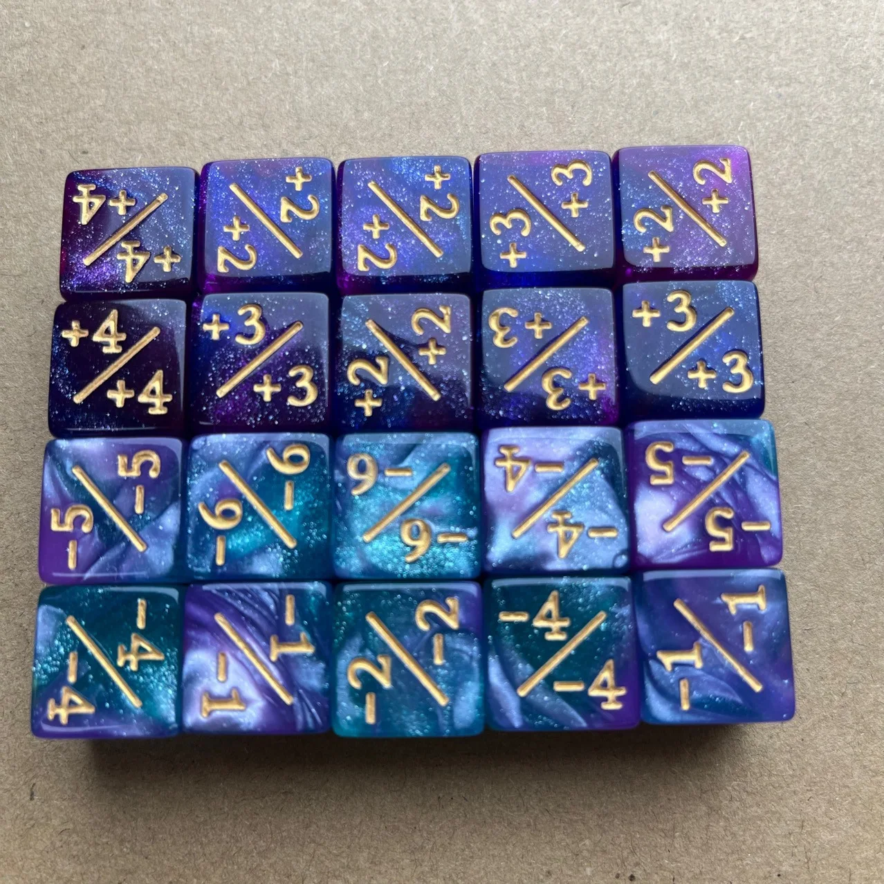 Positive and Negative Counter Dice Games Customized Magic Token Loyalty ...