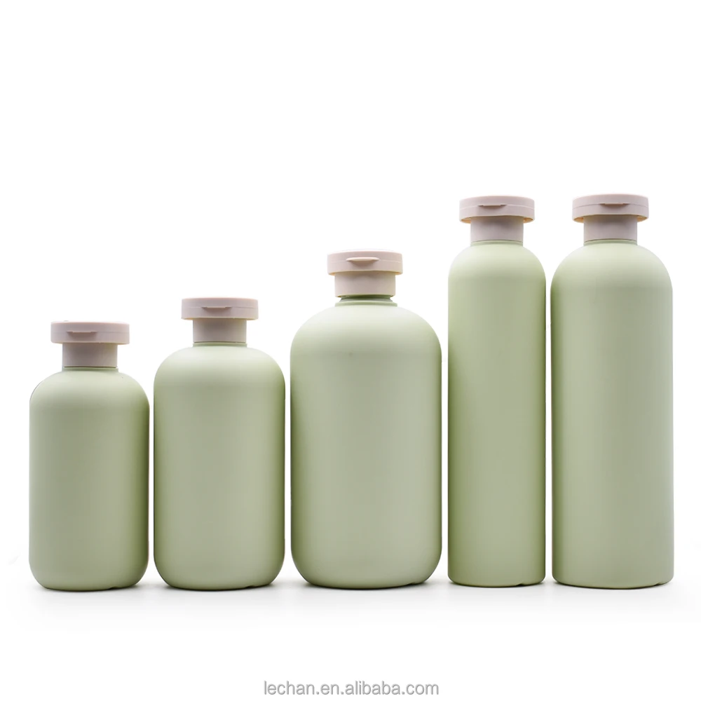 Wholesale Custom Green 200ml 250ml 300ml 400ml 500ml Empty Plastic Shampoo Bottles Conditioner