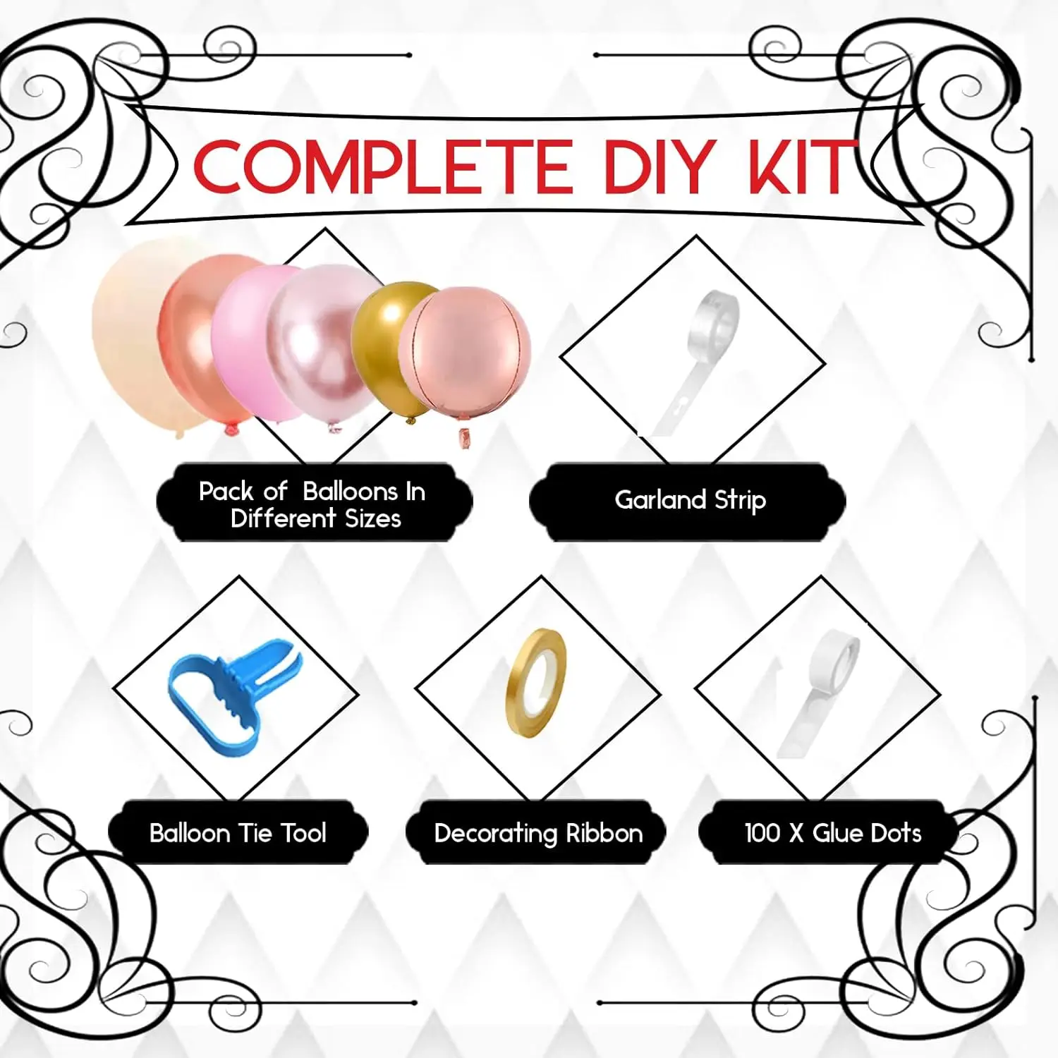 product rose gold balloon arch kit metallic macaron 4d foil balloons for graduation baby shower birthday  wedding decoration-4