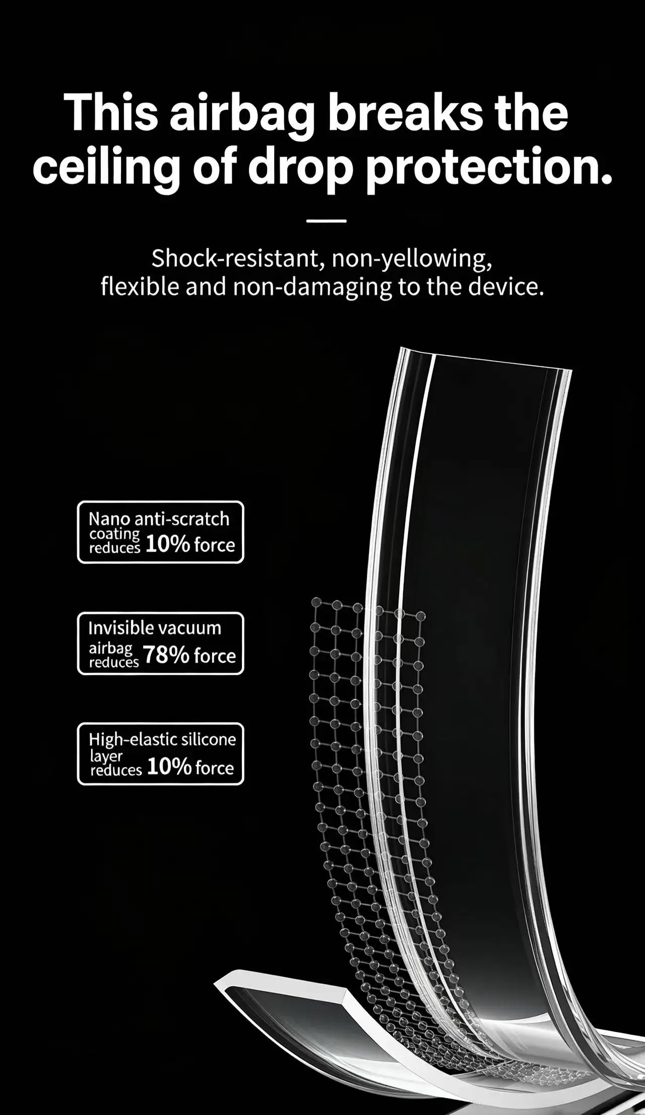 product laudtec magnetic accessories universal transparent shockproof phone case for samsung s26 pro-3