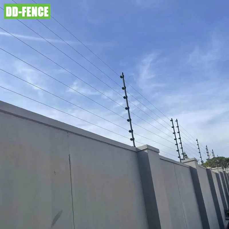 Customized Electric Security Fence Set Electrical Shock Fencing Iron Steel Aluminum Electric Fence