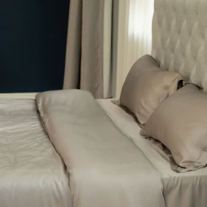 Wholesale 300tc Queen Pure Natural 100% Bamboo Viscose Grey Quilt Duvet Cover Bed Sheet Bedding Sets