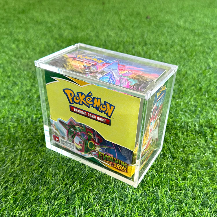 TCG Custom Pokemon Acrylic English Booster Box 6mm Theme Deck Box Wholesale  Protection| Alibaba.com