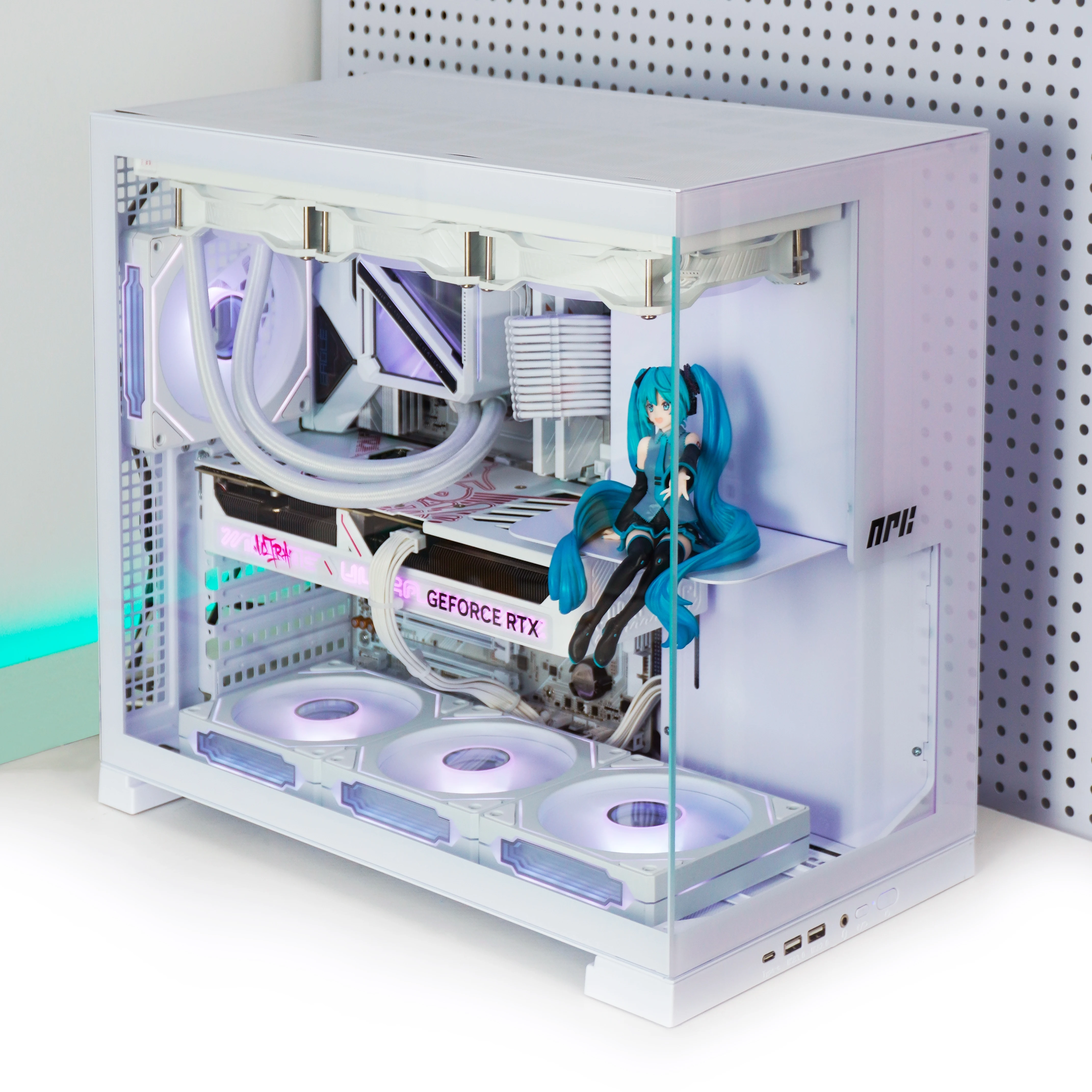 NPC Air3 Vertical Full Tower Gaming Computer Case Side Panel Window ATX Form Factor Alum aperçu 3