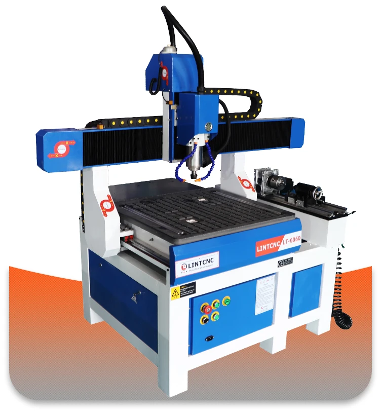 4 Axis Mould Making 6060 6090 Wood Metal Acrylic Mdf Cutting for Aluminum Copper Metal Mini CNC Router Machine Price