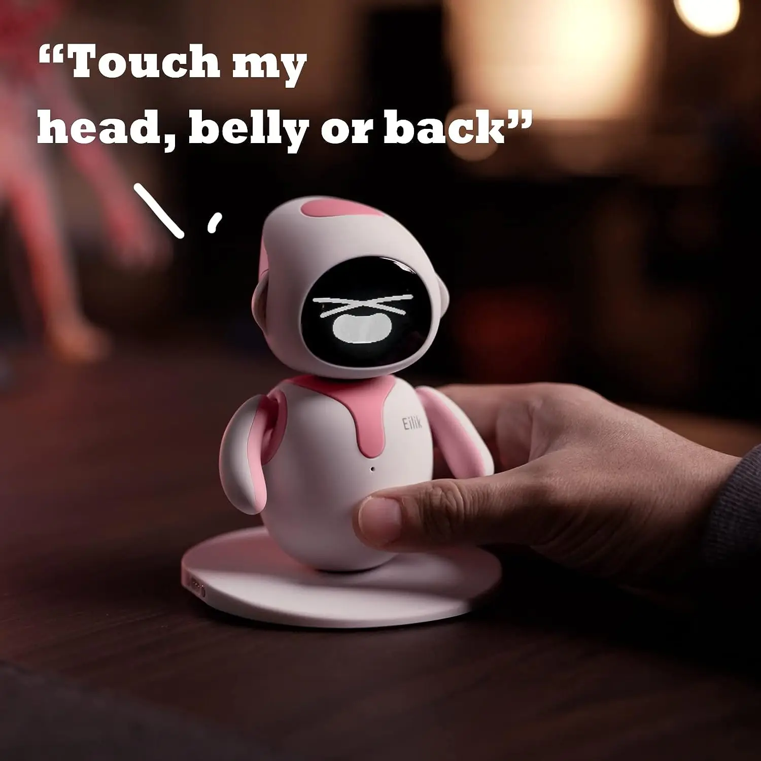 Eilik Pink Cute Robot Toy - Battery Operated, Sound Fun