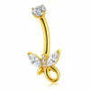 Farfalla con coda ad anello dorato